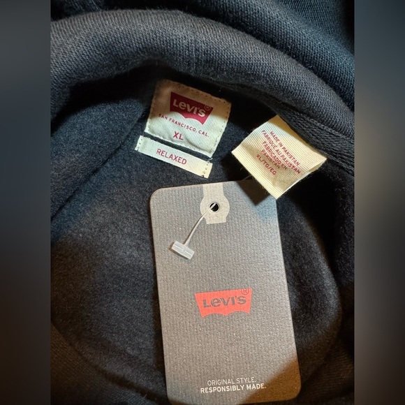 Levis Mens Relaxed Graphic Print Hoodie - Picture 6 of 9